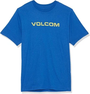 Volcom Men's, Big Boys Rippeuro Short Sleeve Tee, Royal, 5 - Picture 1 of 3