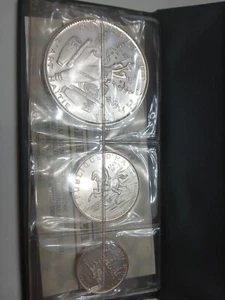 1967 HAITI 3 COIN SET SILVER PROOF SET RARE LOW MINTAGE HEAVY 6,04 OZ ASW COA   - Bild 1 von 10