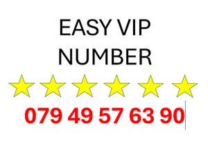 VIP Number Easy Gold Platinum Memorable Number EASY NUMBER '079 49 57 63 90' - Photo 1/1