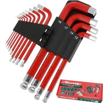Neilsen 13pc Long Jumbo Metric Ball Point Hex Allen Alan Key Set 2mm - 19mm - Image 1 of 3