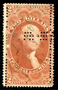 USA R83c EXTRA PRIVATE PERFS $2 PROBATE OF WILL CAT $90 - Picture 1 of 1