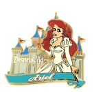 Retired Disney Pin ✿ Little Mermaid Ariel Wedding Gown Disneyland Castle Bride