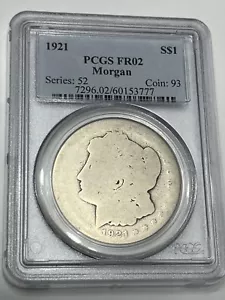 1921 Silver Morgan Dollar - Lowball PCGS FR02 - Certification #60153777 - Picture 1 of 2