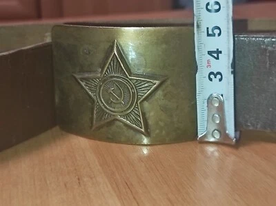 USSR ARMY BELT. LEATHER WITH STAR Foto 1 de 4