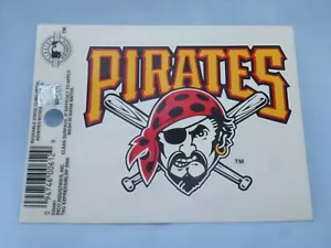 PITTSBURGH PIRATES Reusable 3.5" x 3.75" STATIC CLING DECAL by Rico New! - Picture 1 of 1