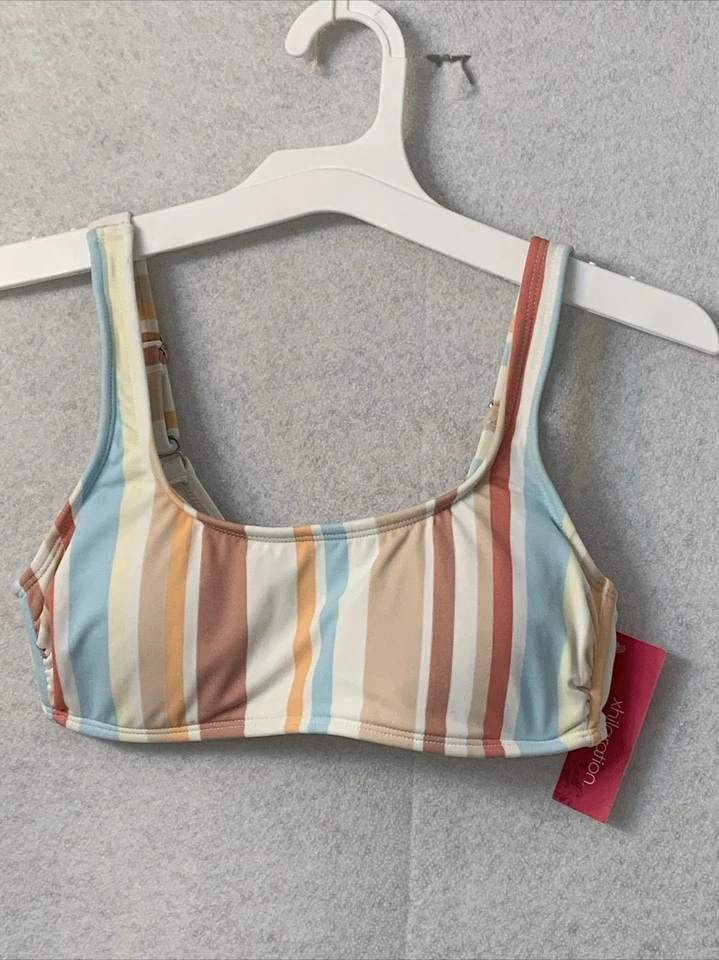 Juniors Size Large (8-10) Scoop Neck Bralette Bikini Top - Xhilaration