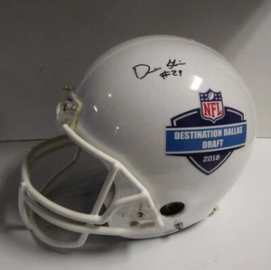 F/S Riddell 2018 handsignierter NFL Draft Dallas Custom Football Helm - Bild 1 von 8