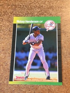 1989 Donruss Baseball  # 245 Rickey Henderson