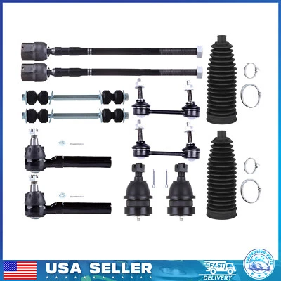 12 botas de fuelle de rótula con barra estabilizadora de extremo de varilla de amarre delantera para Ford Mustang 1999-2004 Foto 1 de 4