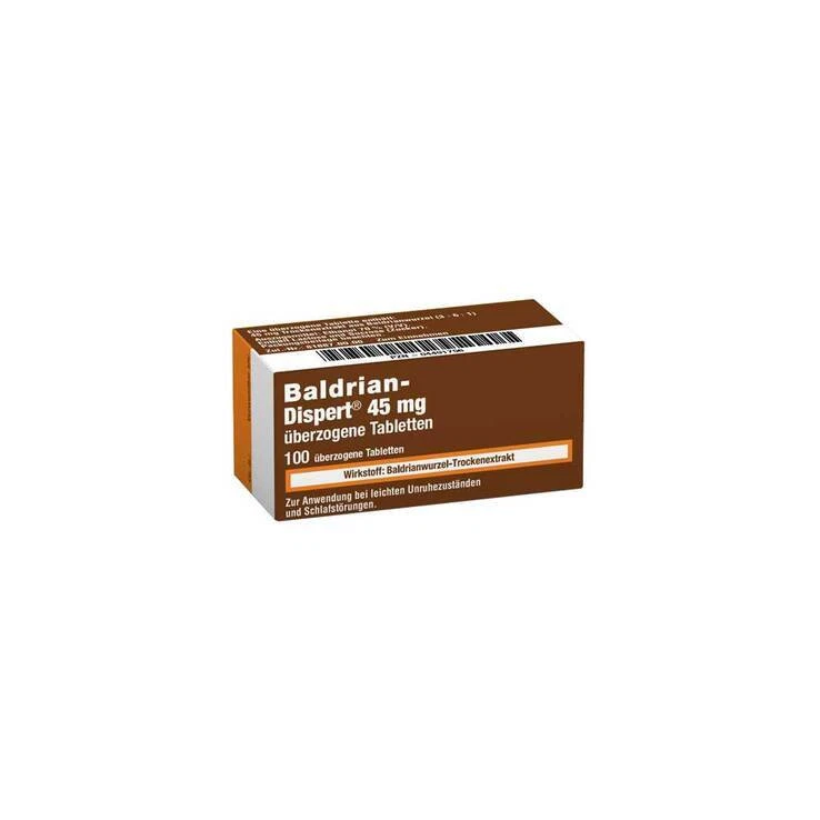 BALDRIAN-DISPERT Baldrian Dispert 45 mg überzogene Tabletten · 100 St · PZN 04491756