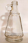 Antique Vinegar Cruet Bottle Octagonal Keystone Mark Early 1900'S Depression Era
