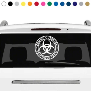 Zombie Outbreak Response Team Decal Car  Truck Sticker Hood Rear Window - Picture 1 of 3