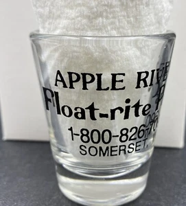 VINTAGE SHOT GLASS Float-Rite Park Apple River Ozz-Fest X-Fest Edge Fest WI - Picture 1 of 4