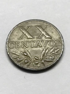1960 Portugal 20 Centavos VF #14129 - Picture 1 of 2