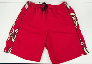 Triangle Swim Trunks Mens Size XL Red and White Swimming Surfer Shorts Beach - Picture 1 of 7