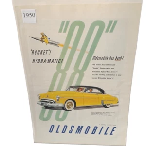Vintage 1950 Oldsmobile Rocket Hydra-Matic Ad Advertisement - Picture 1 of 4
