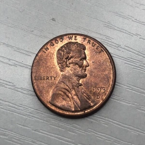 1993 D Lincoln Penny Touching "A" "M" in "America" Error Coin FS Circulated - Picture 1 of 4