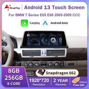 10.25"Android 13 8+256G Multimedia TouchScreen Carplay For BMW 7 Series E65 E66 - Picture 1 of 8