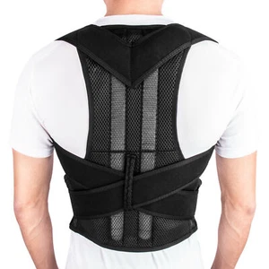 Posture Corrector Adjustable Back Shoulder Body Support Belt Brace Unisex - Picture 1 of 36