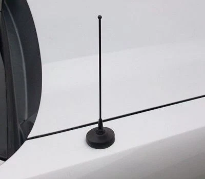 Mástil de antena corto AMFM negro de acero inoxidable de 8" solo se adapta a: Ford Mustang 1979-2009 ¡Nuevo! Foto 1 de 2