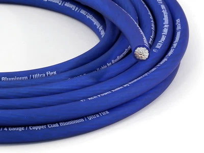 KnuKonceptz Blue Ultra Flex KCA True AWG 4 Gauge Power Wire Battery Cable 5M  - Image 1 of 3