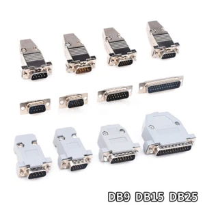 9-Way 15-Way 25-Way D Sub Connector Female Male Plug Socket Plastic Hood Cover - Picture 1 of 22