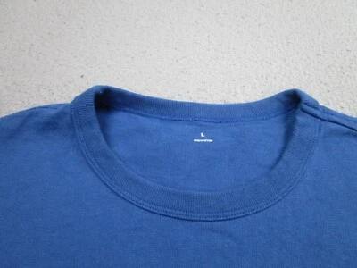 Camisa MUJI Para Hombre Grande Azul Premium 100% Algodón Adulto L Informal Ropa para Hombre Cuello Redondo Foto 1 de 4