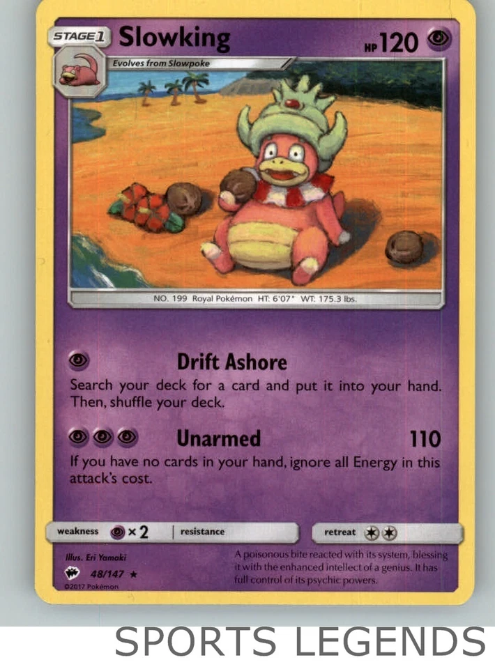 2017 pokemon Burning Shadows rare Slowking 48/147 - Image 1 of 1