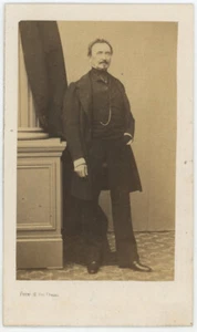 CDV Ferret En Niza Circa 1860. General De Osmoy, A Identificar. Nobleza. - Imagen 1 de 2