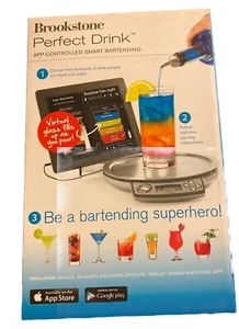 Brookstone Perfect Drink App Controllato Smart Bartending Cocktail Bilancia Kit Nuovo - Foto 1 di 5