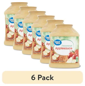 (6 pack) Unsweetened Applesauce, 46 oz Jar - Picture 1 of 6