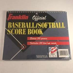 Franklin Official MLB Scorebook Baseball/Softball Vintage 1984 30 games/line ups - Picture 1 of 2