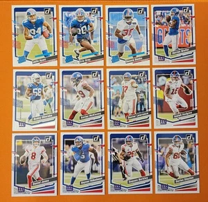 🔵🔴 2023 DONRUSS Football NEW YORK GIANTS Team Set + Rookies (12 Karten) 🔵🔴 - Bild 1 von 5