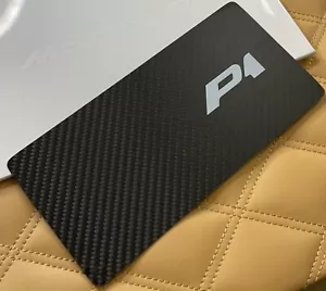 McLaren P1 Invitation To Preview RARE Collectible Carbon Fiber Invite Card - Picture 1 of 4