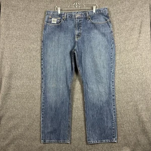 Cinch Jeans Mens 40x32 Blue Denim Straight Leg Five Pocket Zip Fly MB92834013 - Picture 1 of 17