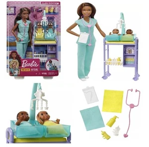 Barbie Careers Baby Doctor Dentist Ages 3+ Toy Doll Baby Doctor 2 - Picture 1 of 6