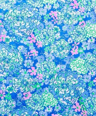 ~ Terry de algodón de tela Lilly Pulitzer - algodón de azúcar 18”x30” # 289 Foto 1 de 3