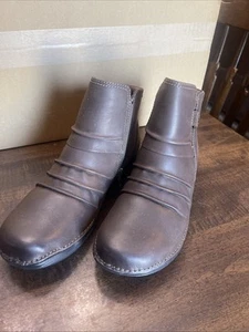 Clark’s Women’s Unstructured Ankle Boot Shoes Dark Brown Size 8 - Picture 1 of 11