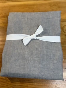 West Elm 48 x 84" 100% European Flax Linen Curtain, Unlined, Warm Gray Melange - Picture 1 of 5