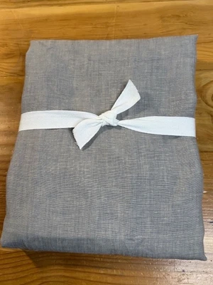 West Elm 48 x 84" 100% European Flax Linen Curtain, Unlined, Warm Gray Melange - Image 1 of 4