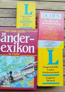 4 Nachschlagewerke DUDEN Langenscheidts Englisch / das große Länder Lexikon - Bild 1 von 8