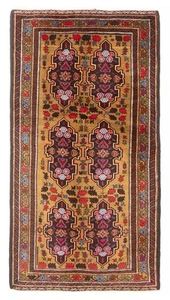 Traditional Vintage Hand-Knotted Carpet 3'4" x 6'3" Wool Area Rug - Picture 1 of 9
