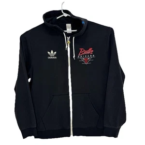 Adidas Chicago Bulls Jacke Sweatshirt Herren bestickt Kapuze Full Zip Fleece - Bild 1 von 9