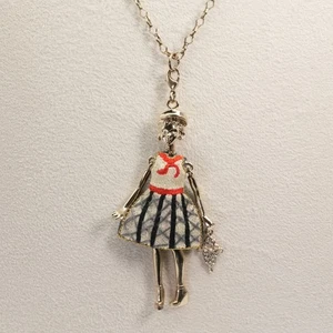 Servane Gaxotte bambola ciondolo senza collo ragazza "Annie" argento e favoloso 26 pollici - Foto 1 di 8