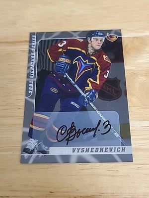 2000-01 ITG Be A Player Signature Series Sergei Vyshedkevich #150 Rookie Auto $$ - Image 1 of 2