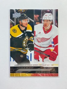 Charlie McAvoy/Moritz Seider - Checklist #700 - 2024-25 Extended Series Hockey - Picture 1 of 2