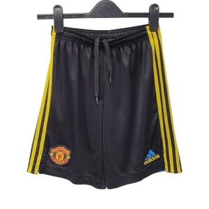 Pantalones Cortos Fútbol Manchester United Tercera Equipación 2021-2022 Adidas - Talla 13-14 años - Imagen 1 de 5
