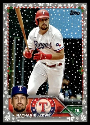 2023 Topps Holiday Metallic Nathaniel Lowe #H165 TS1 - Image 1 of 2