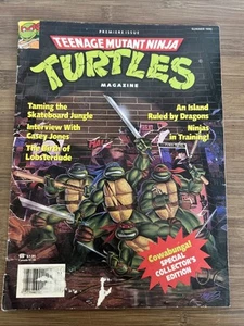 TEENAGE MUTANT NINJA TURTLES MAGAZIN 1990 Pull Out Poster Vintage Werbung - Bild 1 von 11