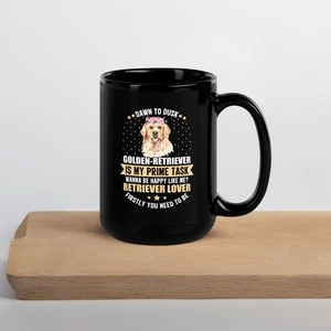 Retriever Lover Black Glossy Mug - Picture 1 of 7
